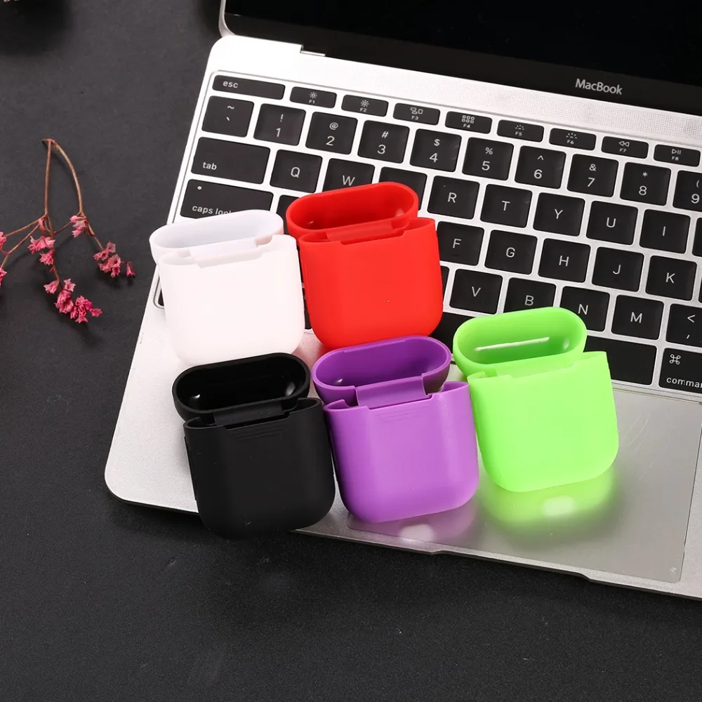 Силиконовый наушник защитный чехол для Airpods крышки корпуса Портативный