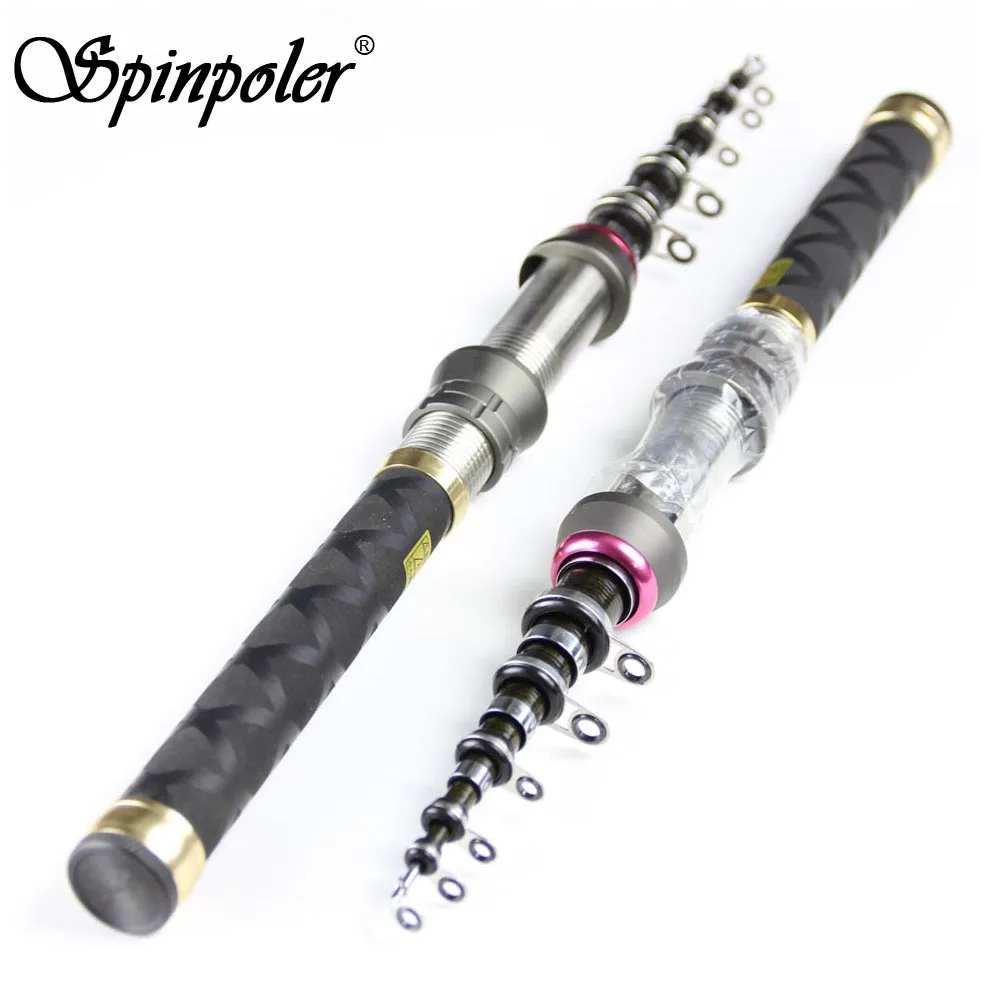 Spinpoler Portable Mini Telescopic Fishing Rod 1.3m 1.5m 1.8m 2.1m 2.4m