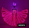 Butterfly LED Wings Luminous Belly Dance Wing Color Change Wings For Dancer Wedding Party Costume Adult Child Performance Show