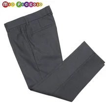 Стильные Классические школьные брюки для мальчиков строгого стильного серого цвета