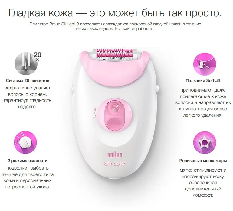 Эпилятор Braun Silk-epil 3- 3170