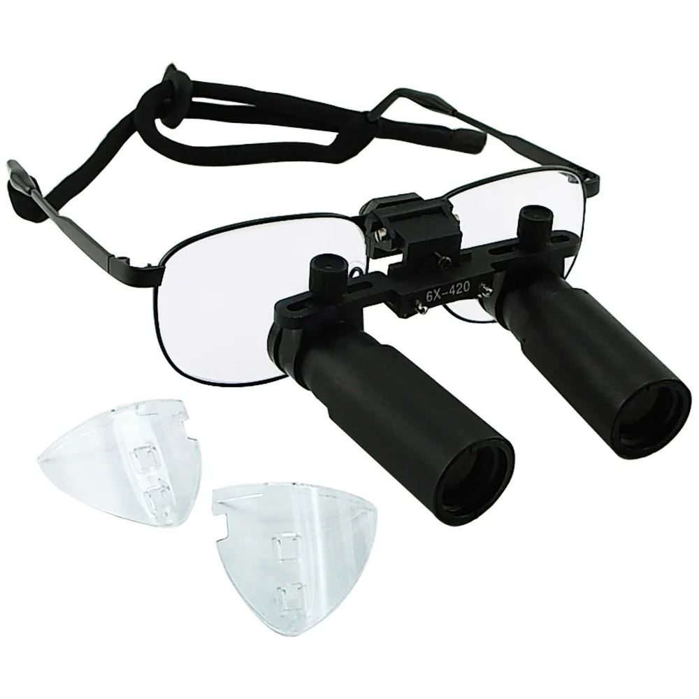 6.0x Magnification Dental Loupes Nickel Alloy Frame Keplerian Surgical