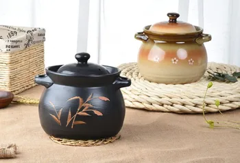 

Ceramic soup casserole stew soup pot soil health home soil pot fire resistance cookware cocotte ceramique hot pot with lid