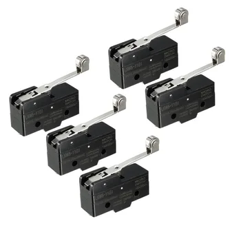

UXCELL 5PCS LXW5-11G1 1NO + 1NC Switches Long Hinge Roller Lever Miniature Micro Switch Applicable to AC DC Control Circuits