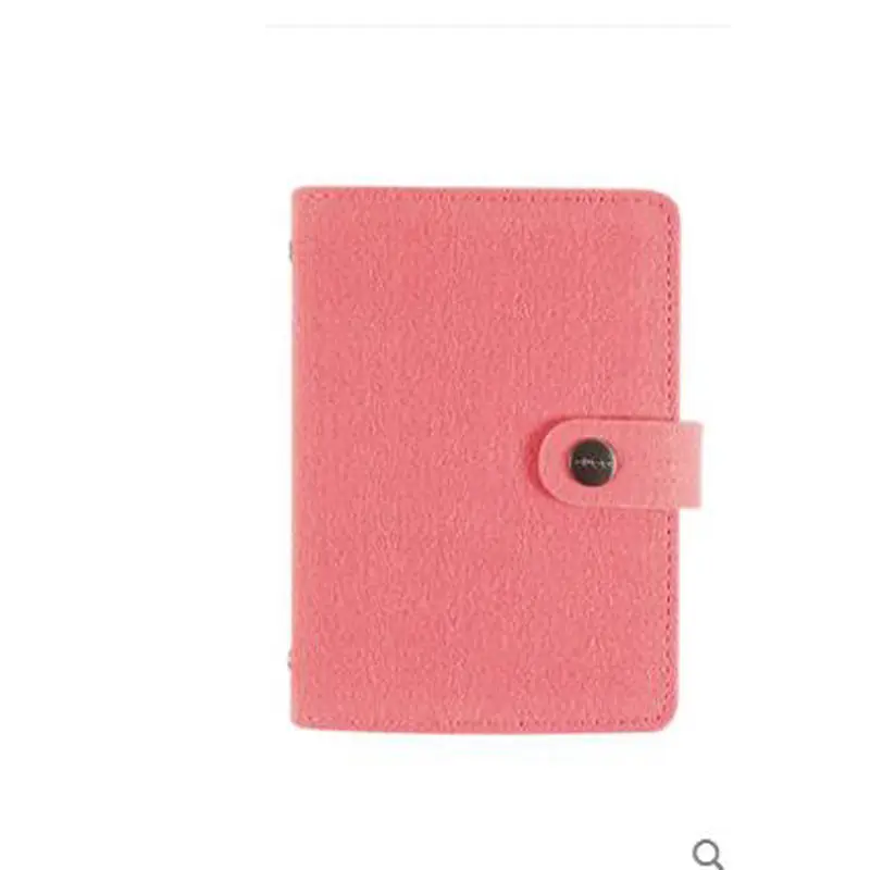 Yiwi A7 фетровый блокнот на спирали, дневник, винтажный блокнот с 6 отверстиями, канцелярские принадлежности, персональный блокнот A7, еженедельник, Органайзер - Цвет: Pink