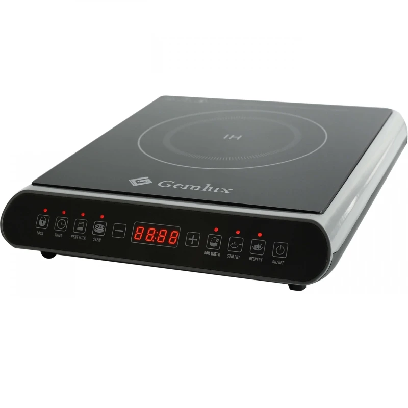 Плита электрическая GEMLUX GL-IP50A (Мощность 2000 Вт, 1 конфорка, ЖК-дисплей, таймер,10 уровней мощности 120-2000 Вт, рабочая температура 60-240 С)