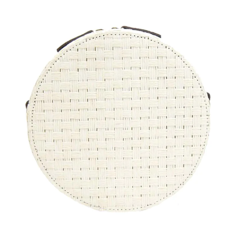 Women Round Straw Bags INS Popular Summer Female Weave Handbag Vintage Rattan Lady Shoulder Bag Travel Knit Circle Bolsa SS3162 (1)