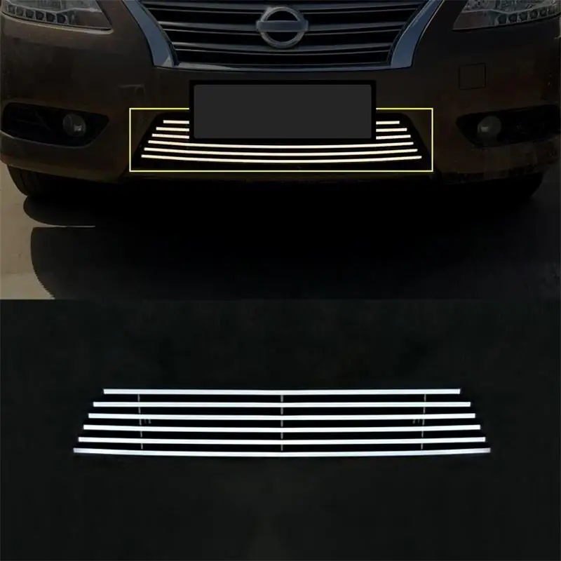 

Grille exterior durable decorative automobile parts trim covers car styling modification decoration 12 13 14 FOR Nissan Sylphy