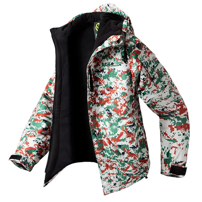 

New Edition SouthPlay Men's Waterproof 10,000mm Winter Season Warming Light RED Military Jacket