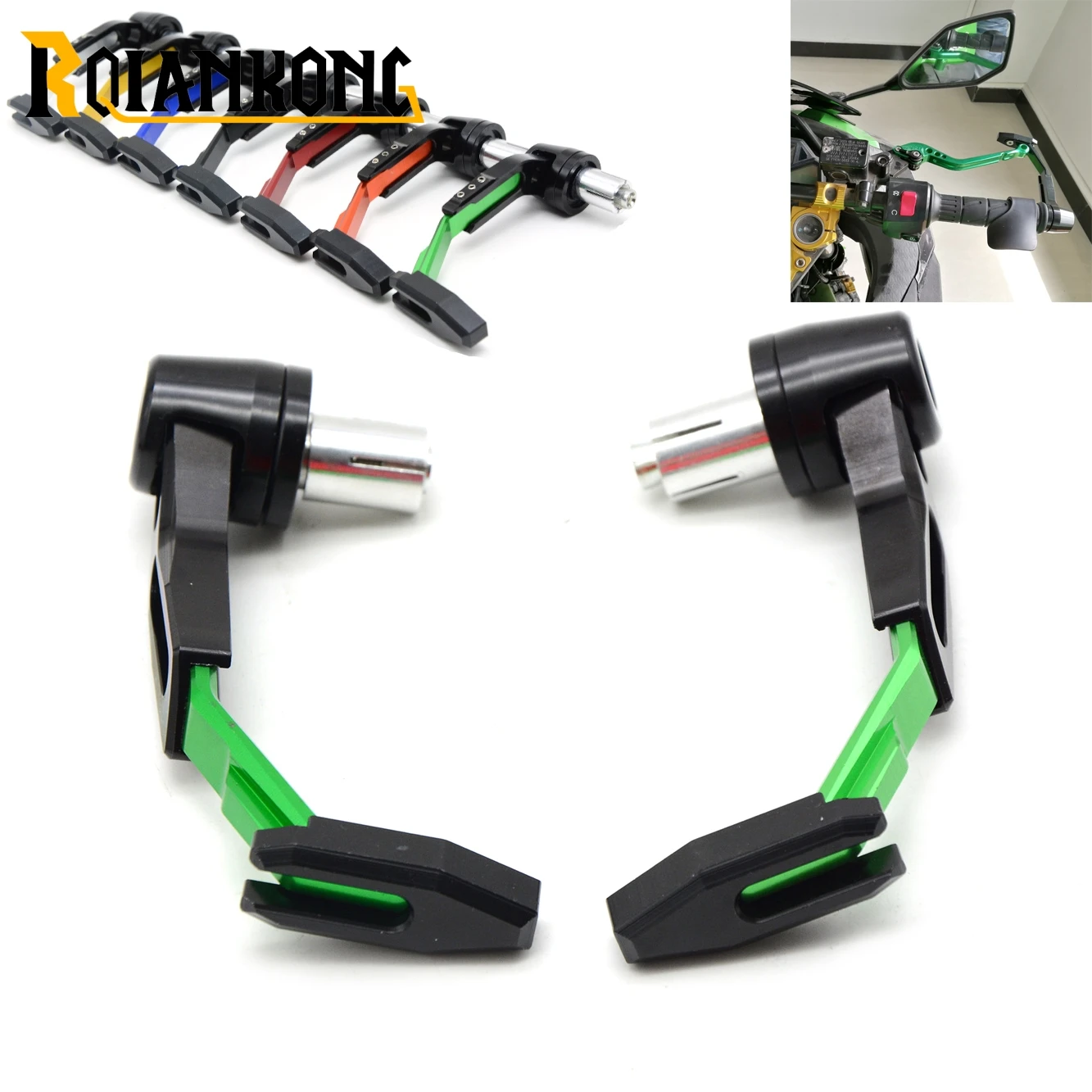 

Universal 7/8"22mm Motorcycle Handlebar Clutch Brake Lever Protect Guard for Kawasaki Z ZR ZX 125 250 750 750R 750S 800 1000 SX