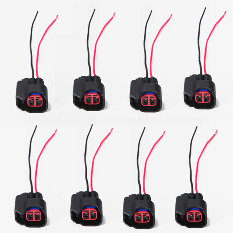 8 Fuel Injector Connector Wiring Plugs Clips EV6 EV14 Fuel Injectors