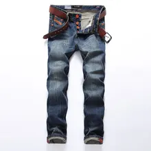 Hot Sale Fashion Men Jeans Dsel Brand Straight Fit Ripped Jeans Italian