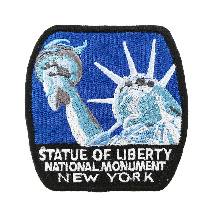 3 ''Статуя Свободы Нью-Йорк, памятник мировой войны, США, железные нашивки, национальные парки, путешествия, сувенир, вышитый значок