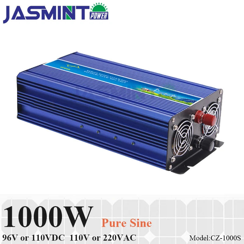 

1000W 96V/110VDC to 110V/220VAC Off Grid Pure Sine Wave Single Phase Solar or Wind Power Inverter, Surge Power 2000W