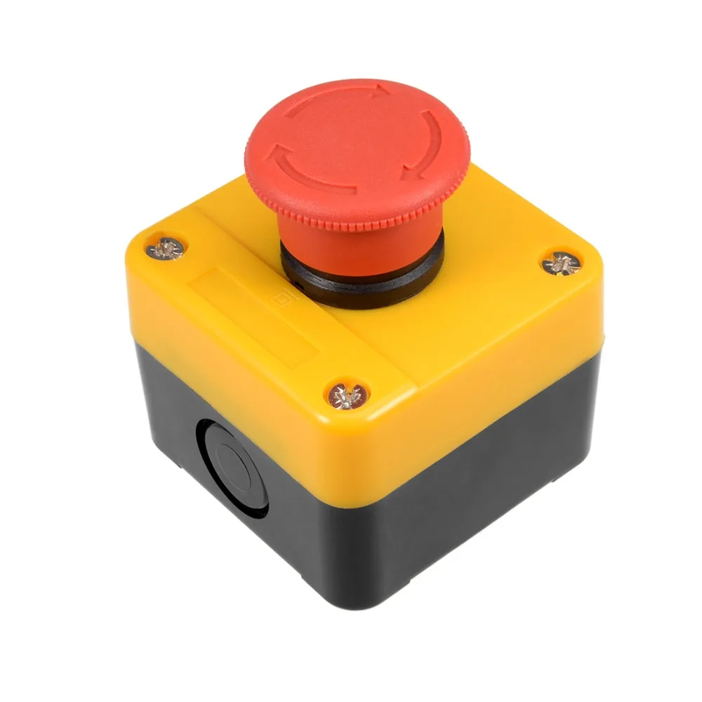 

UXCELL Push Button Switch Station Mushroom Self Lock Select Switch Station, 400V 10A/6A To Automatic Control Electric Circuits