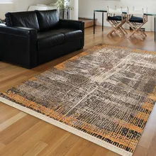 Else оранжевый ретро коричневый смешанные линии турецкий, этнический Винтаж 3d принт Нескользящие Kilim моющиеся декоративные области ковры богемный ковер