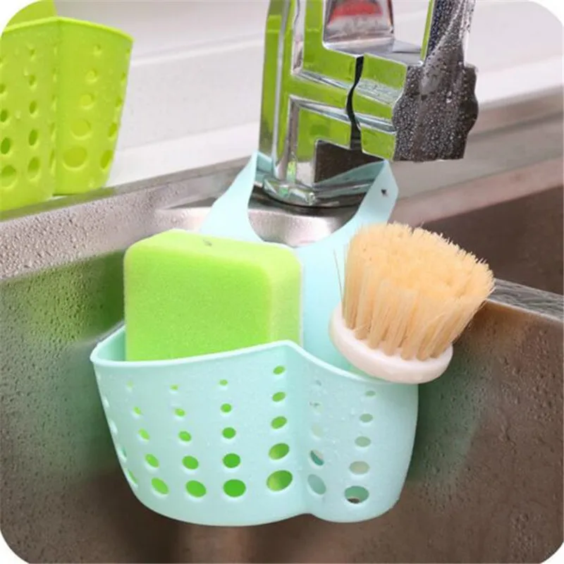 

HOMETREE 2Pcs Home Kitchen Faucet Hanging Drain Bag Basket Bath Storage Sink Holder Escorredor Louca Holder Bathroom Basket H97