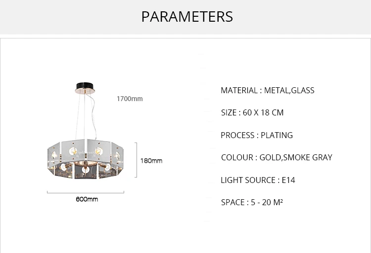 e (4)modern pendant light fixture