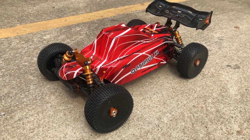 DHK 8381 1/8 Optimus XL 4WD EP RC Buggy рамка без каких либо электрических новый красный