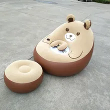 Складной надувной ленивый человек на открытом воздухе диван досуг мягкий и удобный флокирование ткань мультфильм восхитительный диван 2 шт./компл