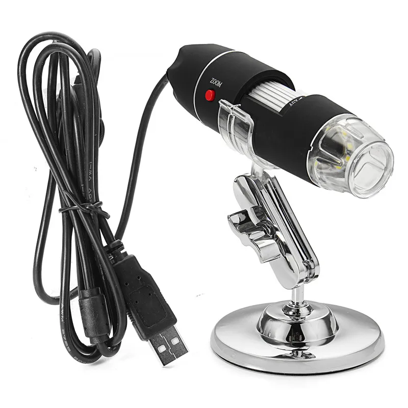 8LED 1600x USB 2MP цифровой микроскоп электронный объектив зум свет биологическая Лупа