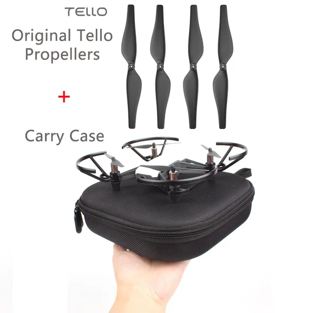 Caja de almacenamiento Tello Estuche de transporte, bolsa de transporte, funda protectora portátil y hélice Original DJI Tello, hélices de liberación rápida Caja de almacenamiento Tello Estuche de transporte, bolsa de transporte, funda protectora portátil y hélice Original DJI Tello, hélices de liberación rápida