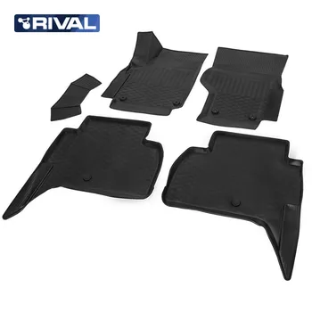

For Volkswagen Amarok 2010-2019 3D floor mats into saloon pick-up 5 pcs/set Rival 15807001