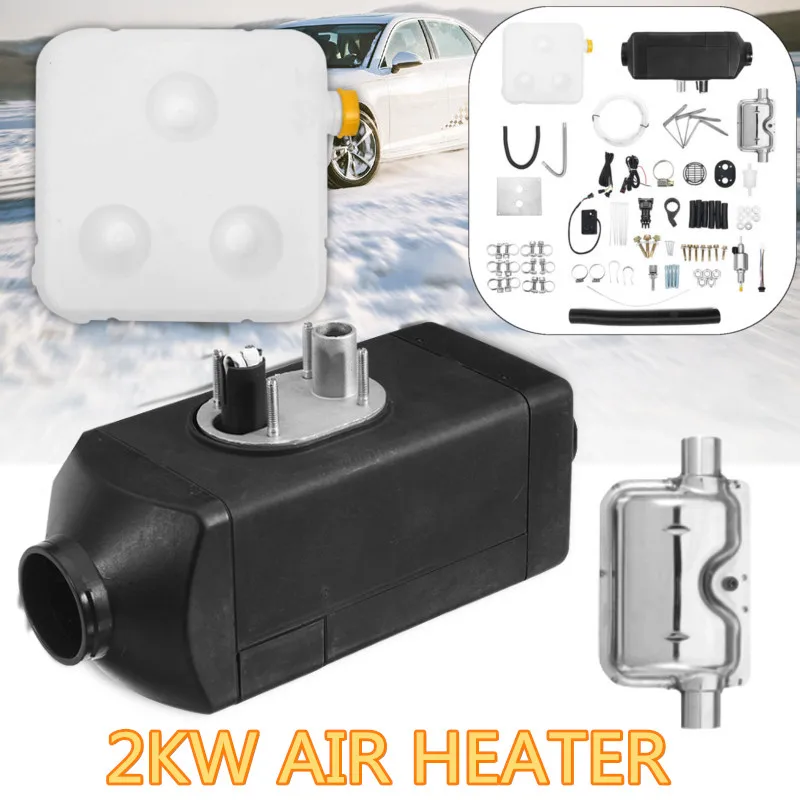 

12/24V 2KW Air Parking Heater For Diesel Truck Boat Van Caravan RV Bus For Camper Exhaust Silencer For Diesel Heater