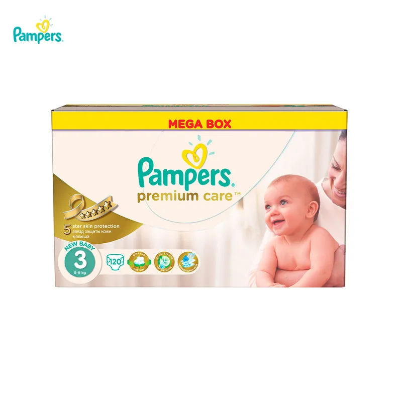 Подгузники PAMPERS Premium Care Midi 5-9 кг Мега 120 |