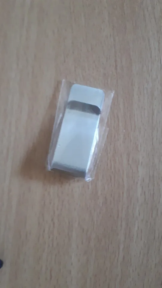 1pc High Quality Stainless Steel Metal Money Clip Fashion Simple Silver Dollar Cash Clamp Holder Wallet For Men Women - 