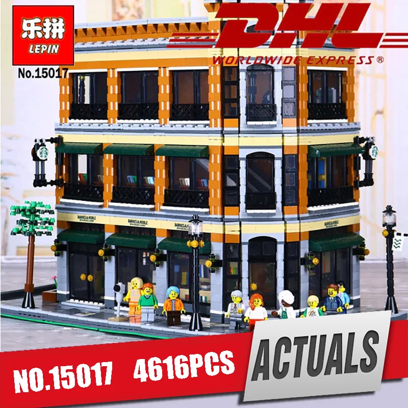 

City Street Lepin 15017 Bookstore Cafe Model Building Kit Blocks Bricks Compatible with Legoing 10243 Toy for children