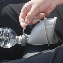 Vehemo Унисекс Draagbare Авто Handvat Мочи Fles Urinoir Trechter Buis Рейзен Открытый Камп Plassen Apparaat Встать и Пи Туалет