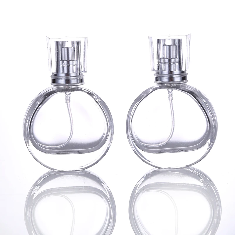 

1Pcs25ml Mini Clear Glass Spray Perfume Bottle Portable Travel Refillable Cosmetics Empty Bottle Aluminum Spray Head