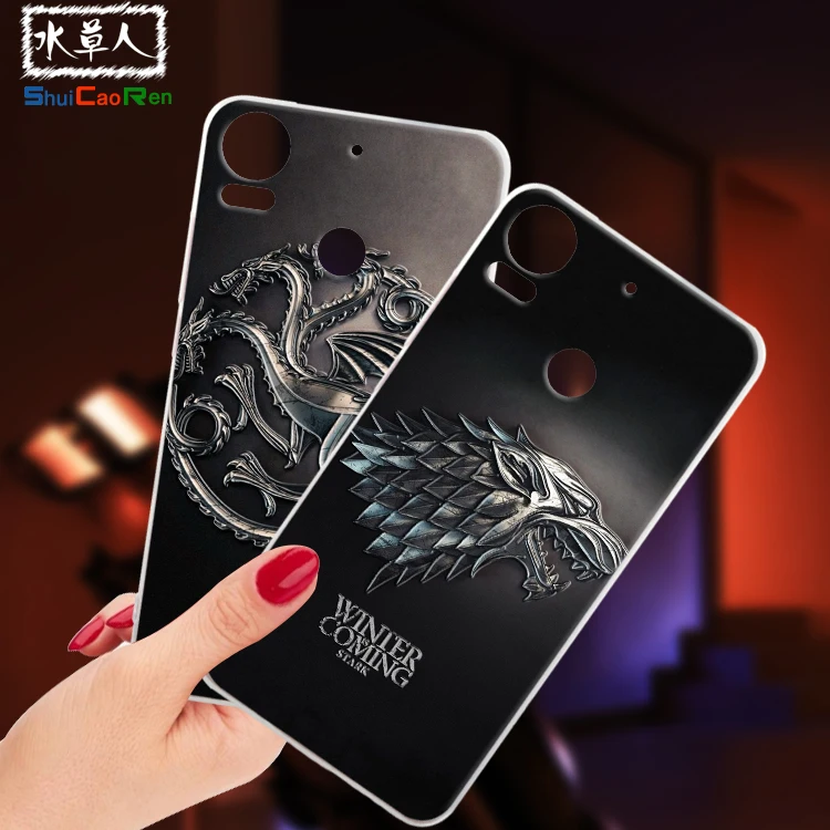 

ShuiCaoRen Silicone Cases For HTC Desire 10 Pro Case D10 pro Game of Thrones Black Shell For HTC Desire 10 Pro Cover