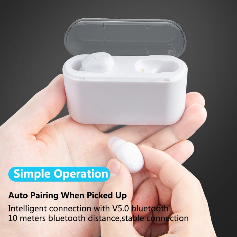 BL1 Bluetooth 5,0 беспроводные наушники TWS спортивные наушники Handsfree Наушники для телефонов наушники-вкладыши футляр для наушников для телефона