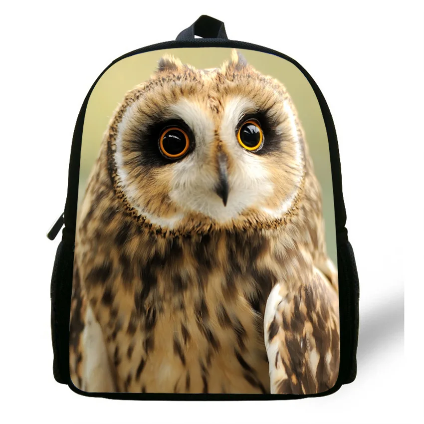 12 Inch Cool Animal Printing Backpacks For Baby Girls Preschool Bag