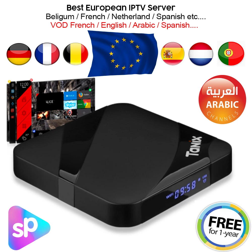 

TX3 Max 2G/16G S905W Quad Core Android TV Smart Wifi Box Bluetooth Support/Europe/Arabic Live Channels 12Months IPTV Free Watch
