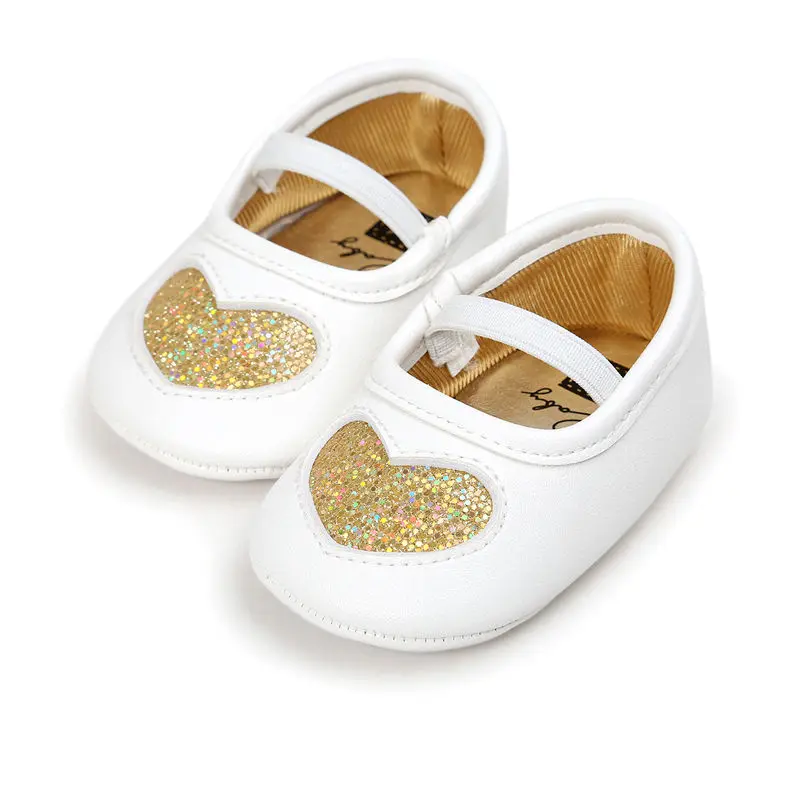Новорожденных для маленьких девочек мягкая подошва кожа Обувь для младенцев противоскользящие кроссовки Prewalker 0-18 м