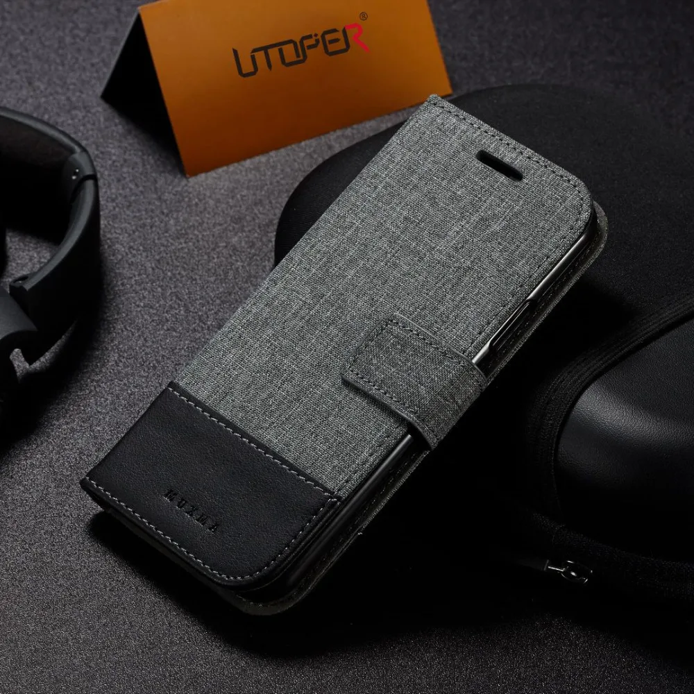 

UTOPER Business Wallet Case For Huawei P10 Lite Case Mate 10 Pro Cover For Huawei P8 Lite 2017 Case For Honor 6C Mate 9 Lite GR5