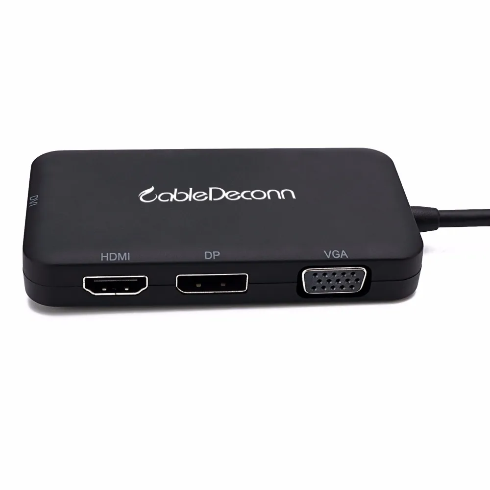  usb c vga hdmi Thunderbolt  dock station hub Type-c to HDMI DVI DP VGA  Cable  for Macbook Pro 2017 for HuaWei Mate 10  Adapter