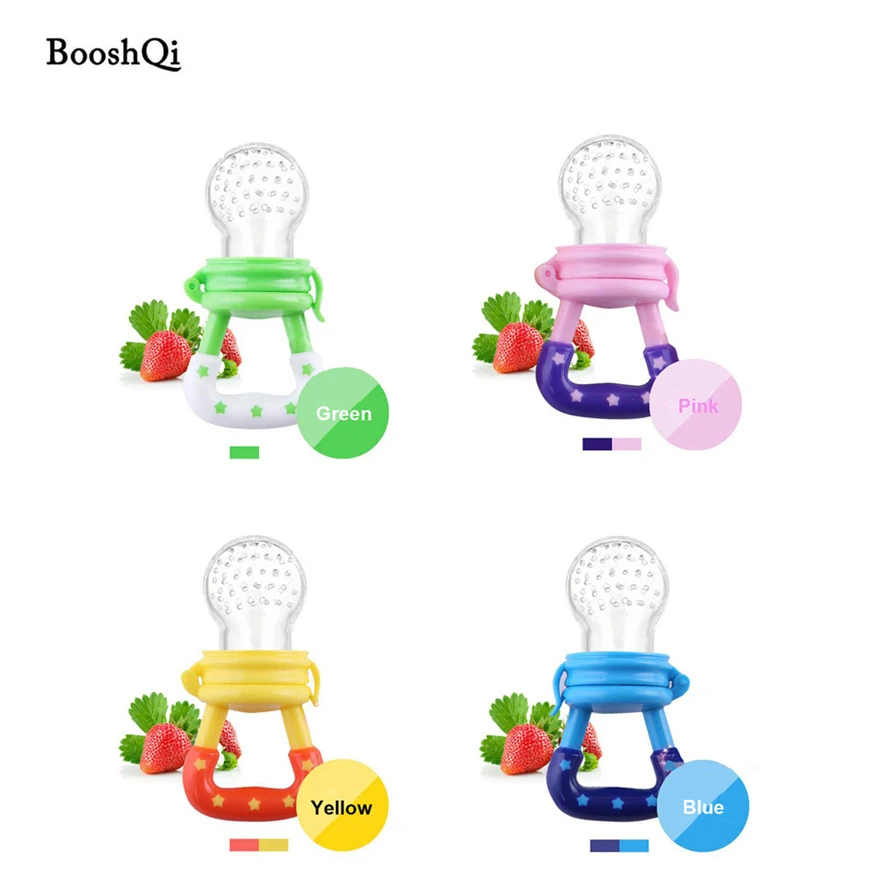 

4pcs/lot Baby Pacifier Fresh Food Milk Nibbler Feeder Kids Nipple Feeding Safe Baby Supplies Bite Nipple Teether Chupeta Bottles