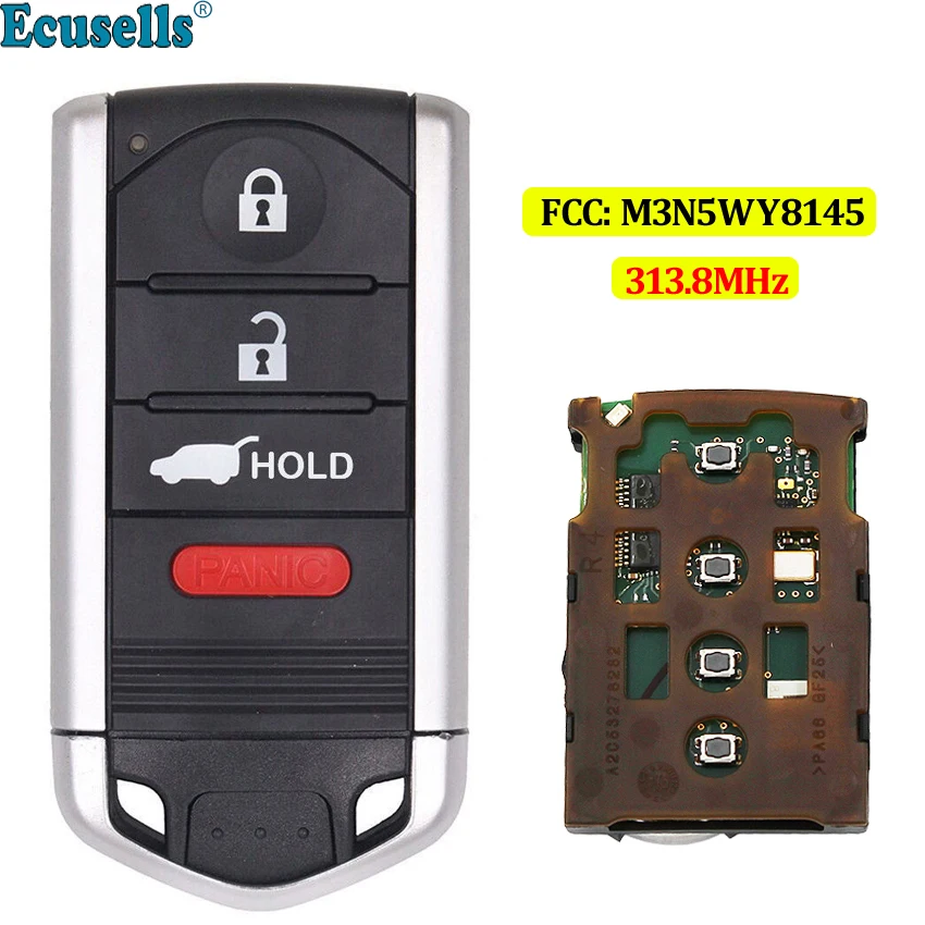 

4 buttons Smart keyless entry Remote Control Car Key Fob 313.8MHz for Acura TL 2009 2010 2011 2012 M3N5WY8145