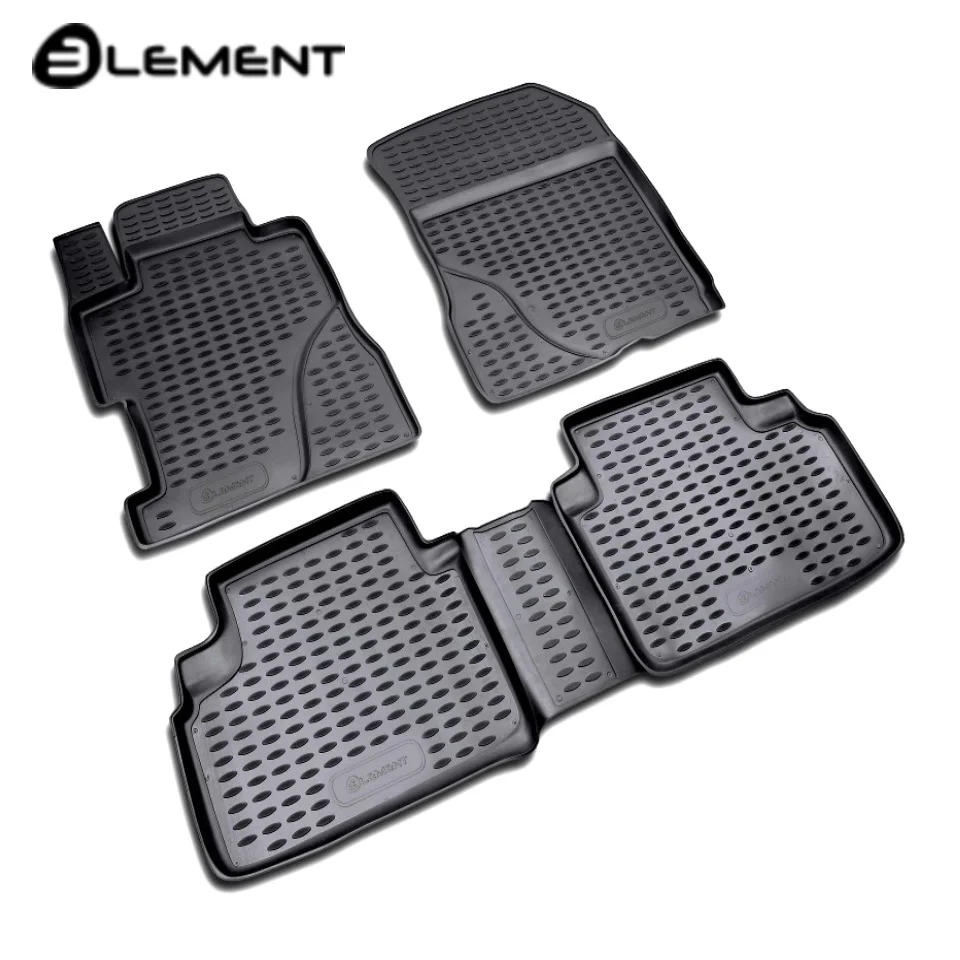 Floor mats into saloon for Honda Civic 4D 2006 2011 sedan 4 pcs/set