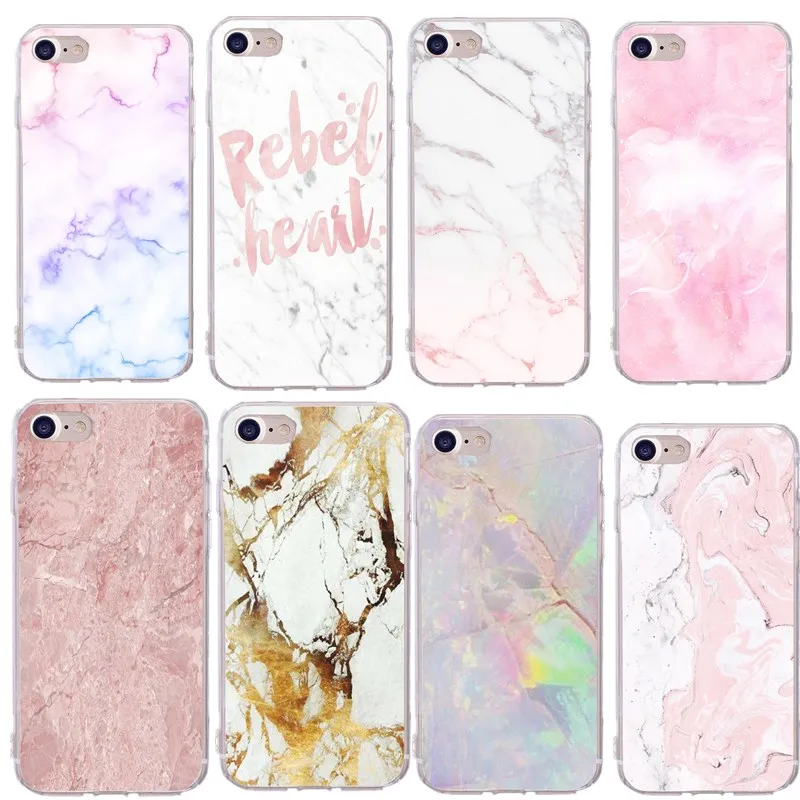 Новый мраморный силиконовый чехол для Funda Iphone 7 5 5S SE 6 8X7 plus 8 телефона задняя крышка