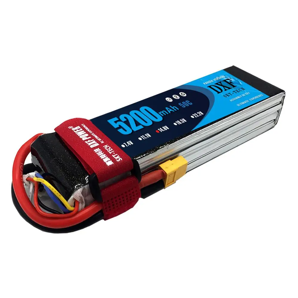 DXF Lipo 4S батарея 14 8 V 5200mAh 50C MAX100C для Romote Control Bateria Drone AKKU вертолет Квадрокоптер лодка