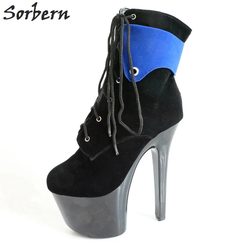 blue short boots