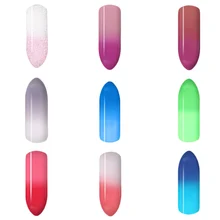 12 видов цветов с функцией изменения цвета в зависимости от температуры для ногтей лак для ногтей УФ долговечный светодиодный краска для ногтей Хамелеон Лаки