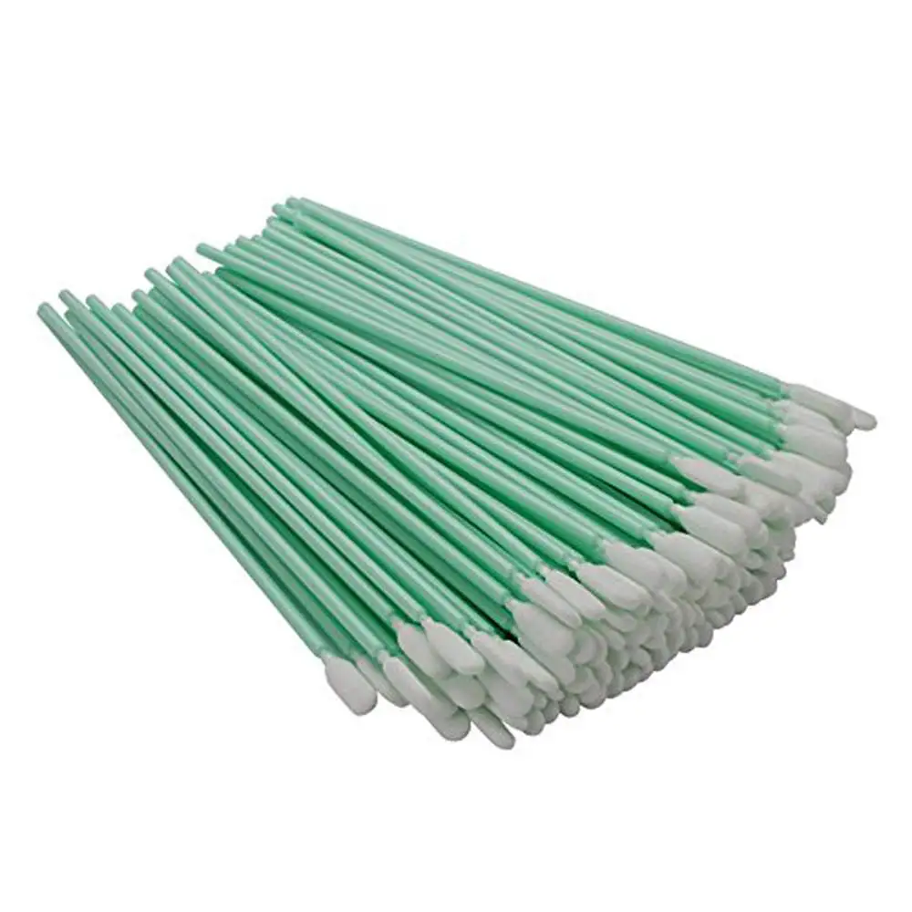 

Cleanroom Polyester Swab with Flexible Head Knitted Polyester Cleaning for Gun Optical Lens/PCB/BGA/Electronics/Semiconductor