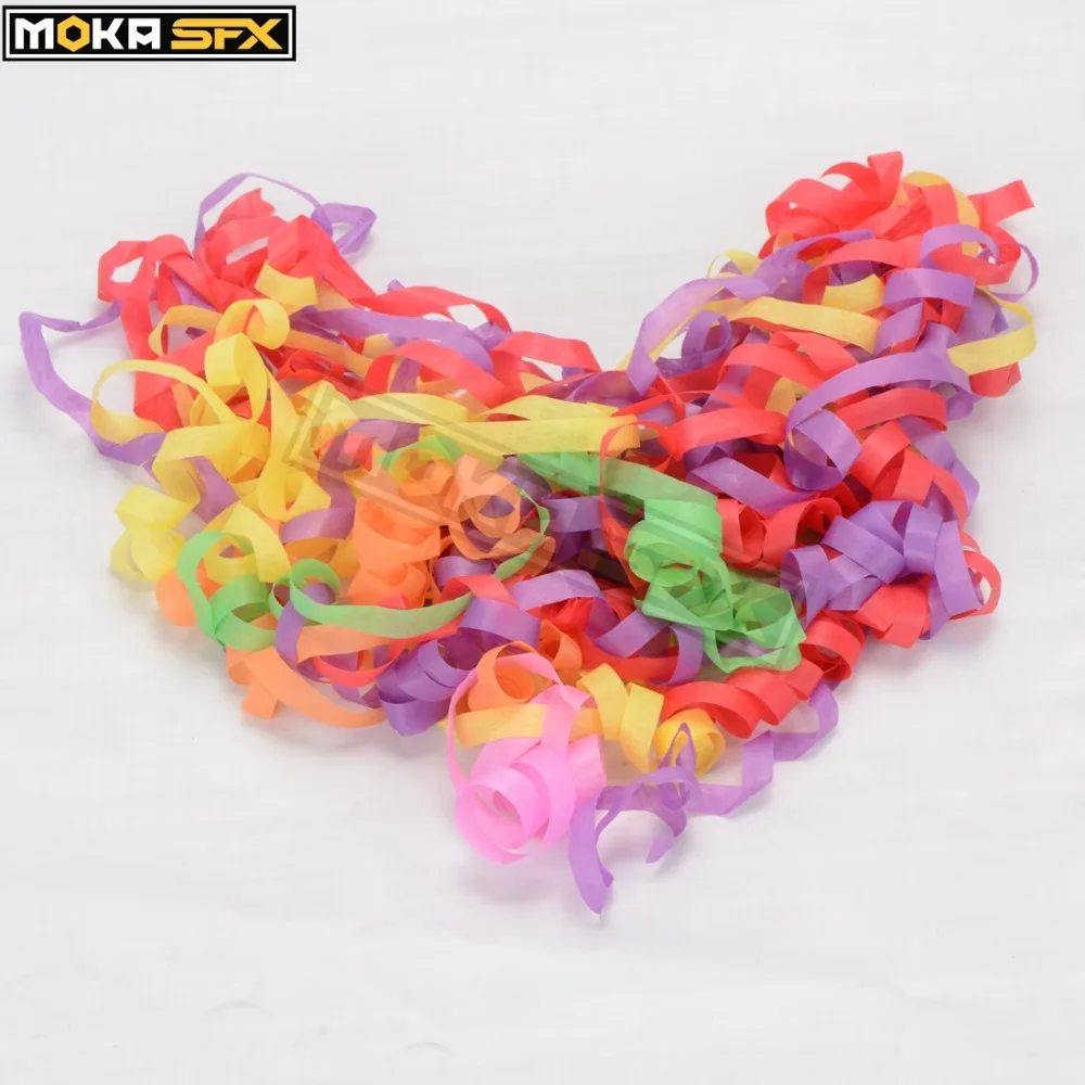 MOKA SFX 5KG Mixed Color Ribbon Confetti Paper 1KG One Bag for Confetti Machine Wedding Party