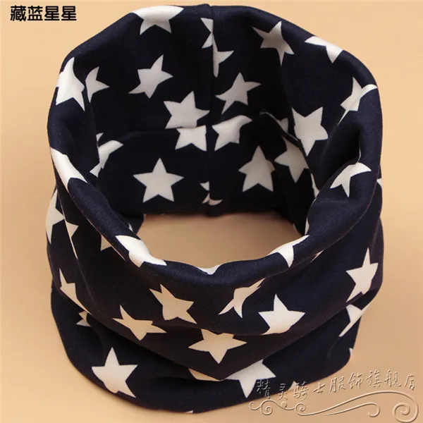 Двухслойный плюшевый толстый шарф для детей до 10 лет, Модный зимний теплый детский шарф с круглым вырезом - Цвет: 58